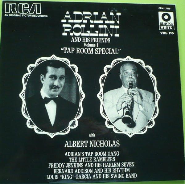 

LP Record ADRIAN ROLLINI ALBERT NICHOLAS Volume 1 Tap Room Special FPMI7010 RCA 1974 France Jazz Used