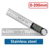 2-in-1 Digital Angle Ruler Inclinometer Protractor Goniometer 360° Plastic/Stainless Steel Gauge Angle finder Measurement Tool
