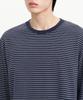 MUSINSA STANDARD Pin Stripe Relaxed Long Sleeve T-Shirt [Navy/White]