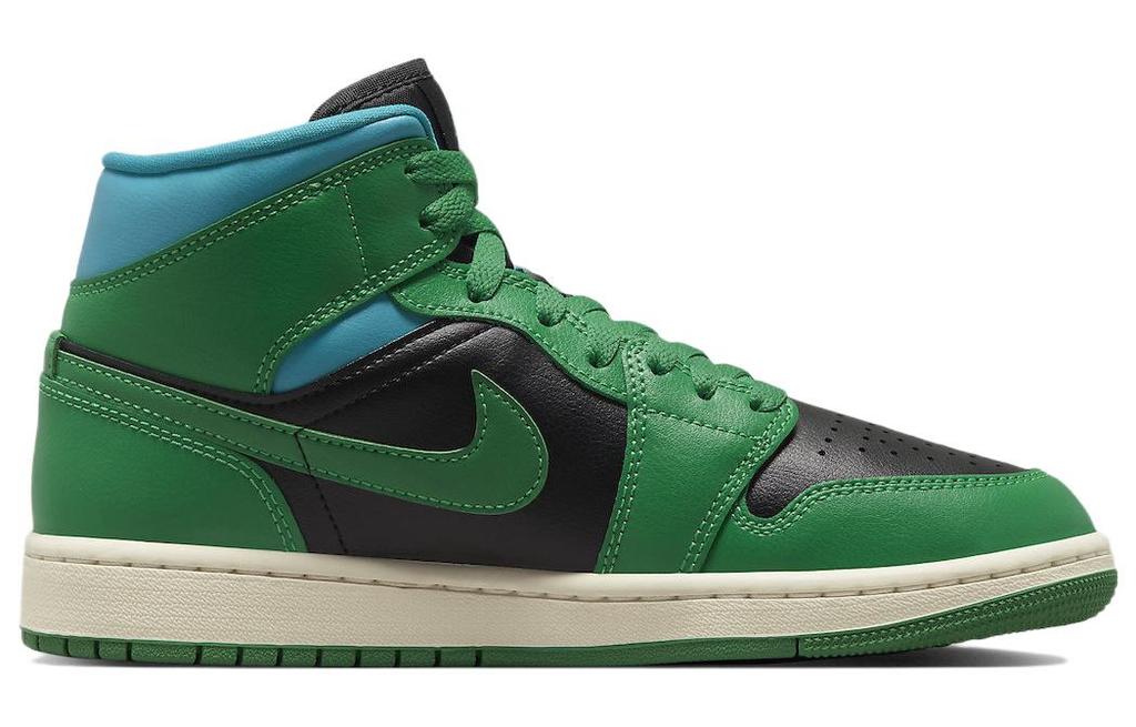 Jordan 1 Mid Lucky Green Aquatone Women's BQ6472-033