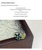 Yinruitai S925 Sterling Silver Floral Drip Oil Ring: Women's Simple Retro Fashion with Push-Pull Design.
