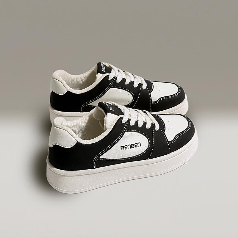 Fashion Women's Spring New Breathable Casual Shoes Fashionable Versatile Platform Non-slip Board Shoes