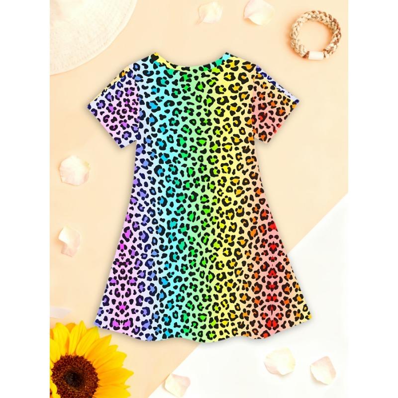 Girls' Dress, Suitable for Parties And Everyday Wear, Sweet Princess Dress, Lightweight Spring And Summer Outfit,