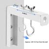 Universal Projector Screen L-Bracket Wall Hanging Adjustable Extension with Hook Manual Wall Mount Hooks Hardware