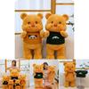 Adorable Yellow Bear Plush Toy Soft Cuddle Doll Big Size Birthday Gift For Her