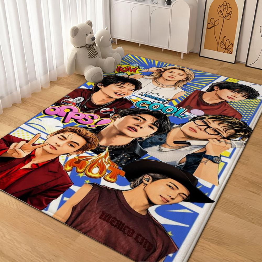 Jimin Pink Roses Carpet Soft Rug Plush Rug 8X10 Rug Living Room Rug Hallway Runner Noise Reducing