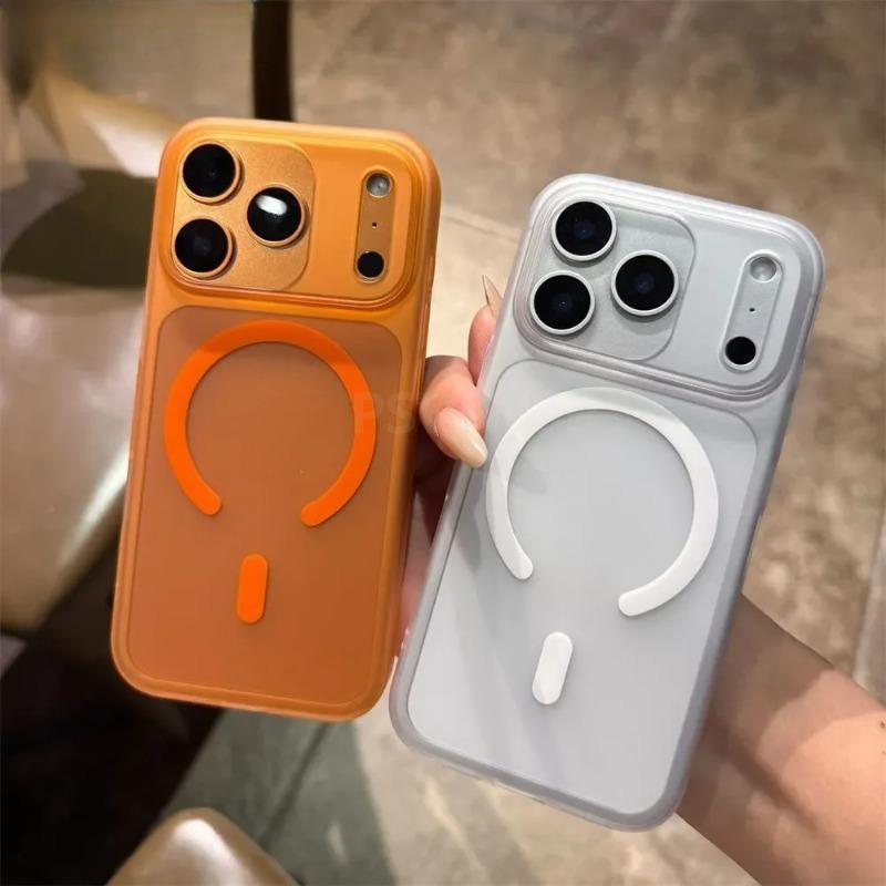 For iPhone 17 Pro Max Air Magsafe Case Ultar Thin Slim Mat Translucent Magnetic Cover for iPhone 16 11 12 13 14 15 Pro Max Plus