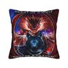 White Wolf And Blue Dragon Pillow Cover Funny Pillow Case For Sofa Couch Bed Living Room Comfy Cushion Cover Gift