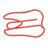 100Pcs Red /Yellow Paper Clips Plastic-coated Metal Tooth Shape Metal Paper Clip Prevent Slip Portable Shaped Paper Clips