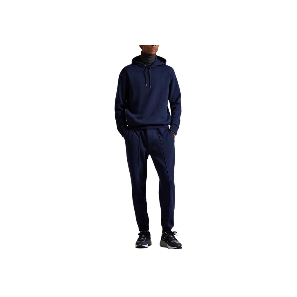Polo Ralph Lauren Double-Sided Knitted Hooded Embroidered Solid Color Sweatshirt Men sweatshirts 710981374-001