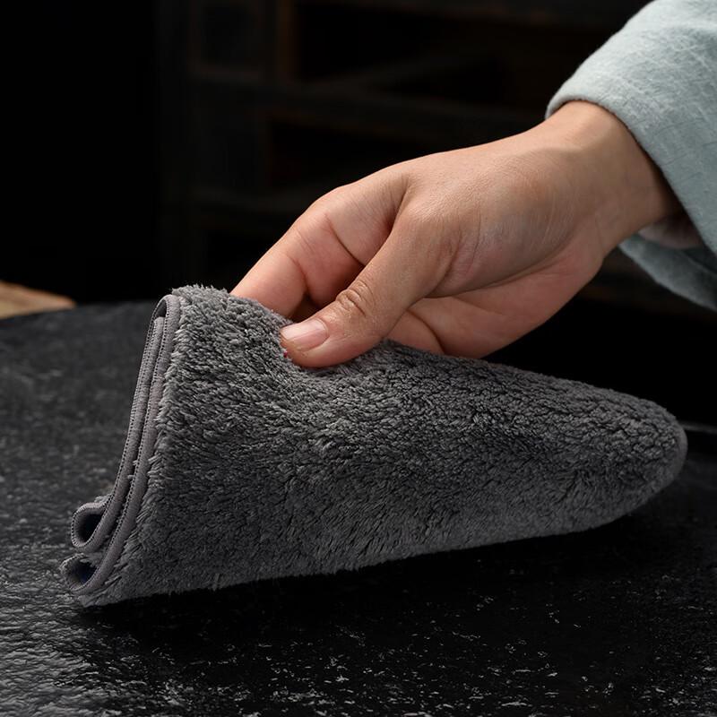 Hand-Painted Zen Suede Tea Table Runner