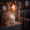 Flexible Neck Projector Lamp Dynamic Rotating Night Light Dreamy Ocean Projector  Halloween