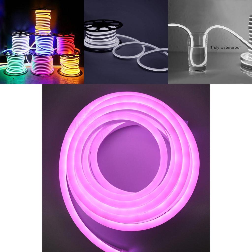 Vibrant Rgb Led Neon Light Strip Ip65 Waterproof With 120 Leds Per Meter For Stunning Decor