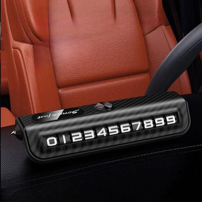 Multi-functional Auto Parking Number 2-in-1 Safety Window Breaker Interior Phone Number Car Decoration Temporary License Plate