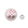 COZENTA Shift Transmission Transmission Knob, Knob, Round, M101.5, Aluminum, 6-Speed (Silver)