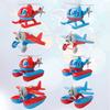 Durable Plastic Aircraft Model Toy Cartoon Beach Airplane Wwii Fighter Jet Helicopter Red/blue