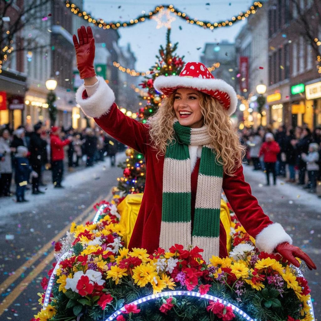 Roter Weihnachtskoboyhut mit weißer Krempe Feiertags-Westernkostümzubehör Nikolaus-Cowboyhut für Erwachsene für Silvesterpartys