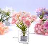 Doll House Miniature Mini Potted Flowers Green Potted Plant Model Toys For Dollhouse Accessories Decoration
