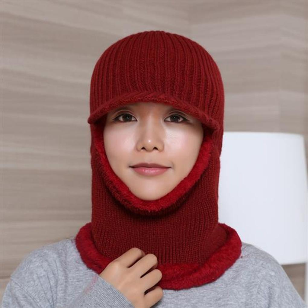 Breed Neck Warmer Fur Hat (Red)/Winter Hat