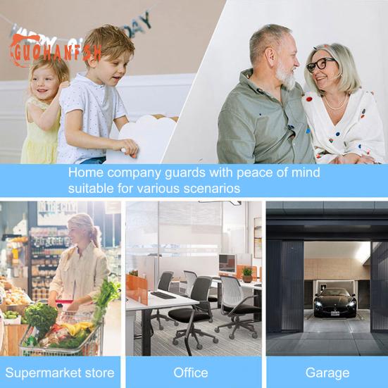 1 Set A11 Security Camera - 1080P, 360 Degree Rotation, Infrared Night Vision, Real-time Monitoring, Wireless WiFi, Motion Detection