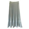 Early Spring New Gentle Wind Design Temperament Fashionable Pleated Skirt Women's Medium and Long Versatile A-shaped Skirt