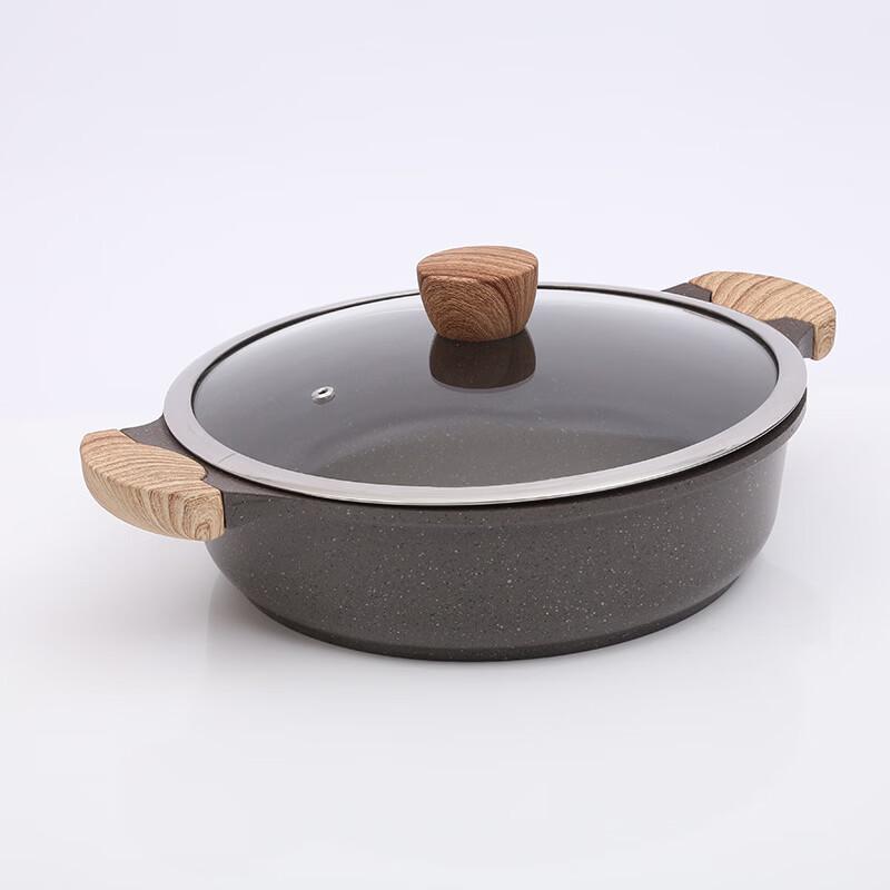 Maifan Stone Non-Stick Soup Pot with Transparent Lid