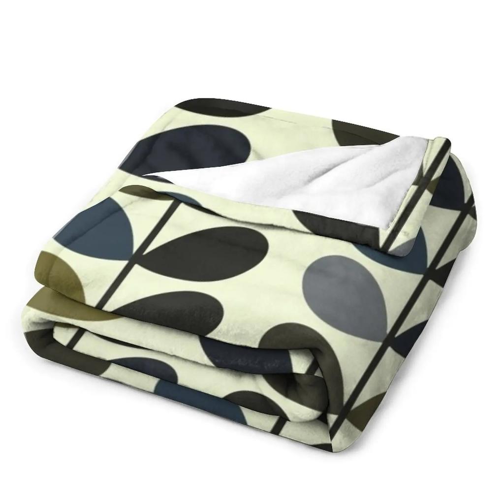 Orla Kiely,,orla Kiely Pattern Throw Blanket Sofa Bed Decorative Throw Blanket