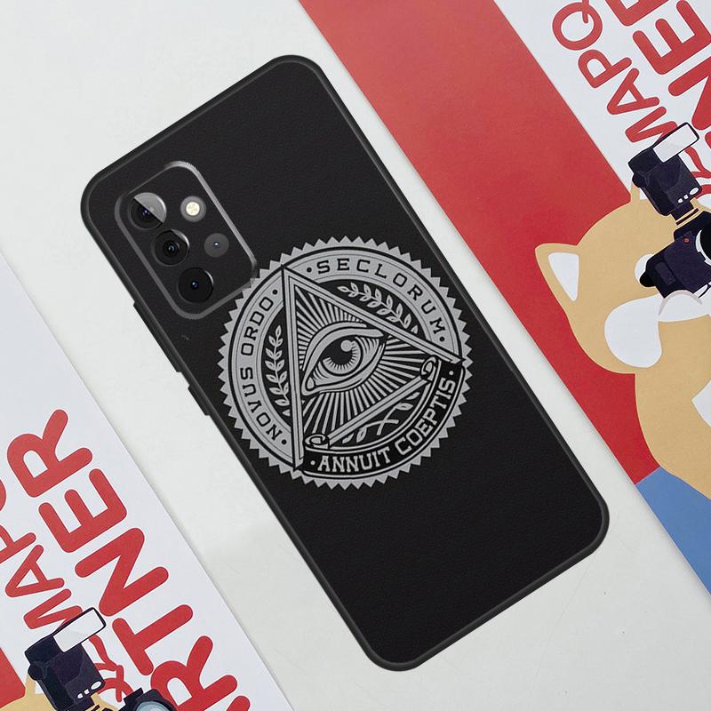 Freemasonry Logo Symbol Case For Samsung Galaxy A52 A32 A12 A56 A36 A16 A13 A23 A33 A53 A54 A34 A14 A15 A35 A55 A17