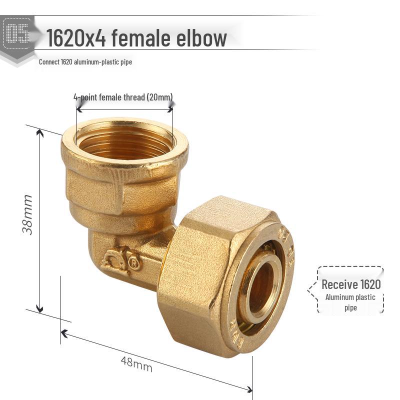 Solar-Warmwasserbereiter Aluminium-Kunststoff-Rohrverschraubungen mit Kupferverbindungen und Gewinde-Winkel-, T-Stück- und Geradverbindern