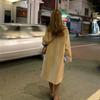 High-End Thickened Woolen Trench Coat with Horn Buttons Autumn Winter Mid-Length Outer Wear