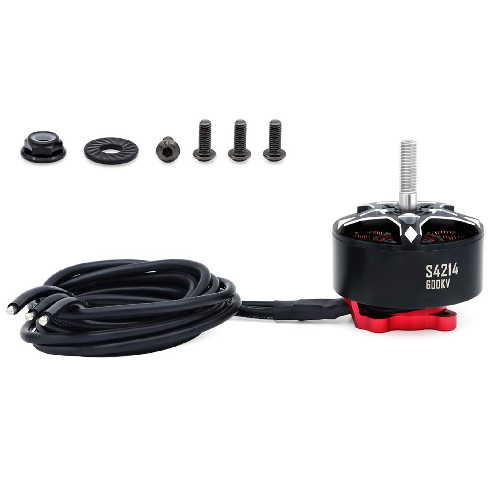 

Безколекторний двигун, Металевий набір авіаційного двигуна для радіокерованого FPV гоночного далекобійного квадрокоптера S4214 600KV