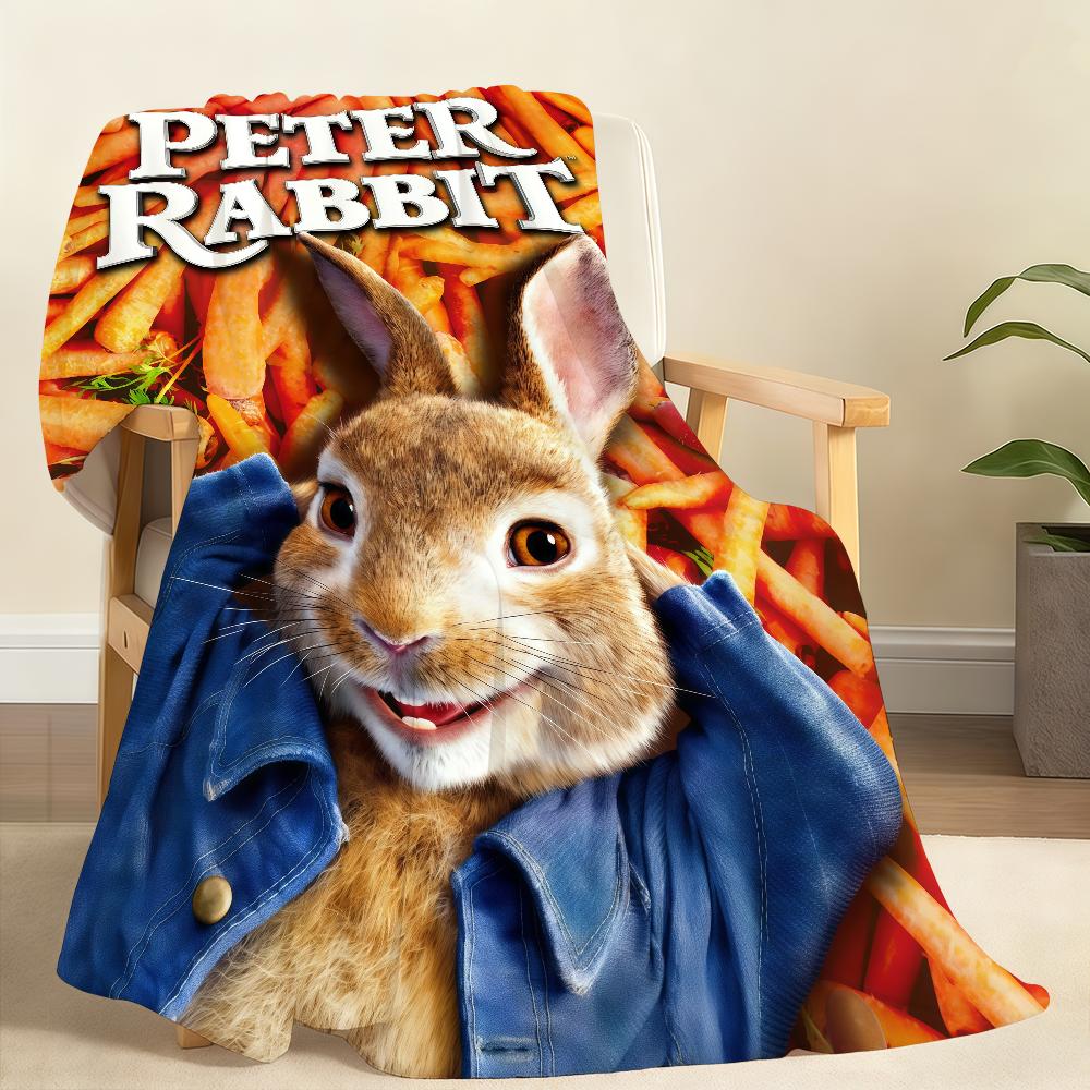 Classic Movie P Peter R RabbitS Blanket For Soft Throw Blanket for Picnic Bed Sofa Home Bedroom Cozy Warm Comfortable 75x90cm