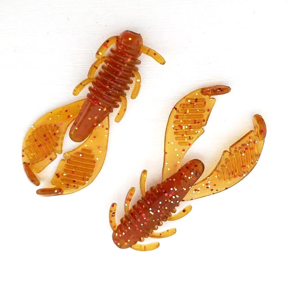 Floating Mini Shrimp Lures 5cm 1.5g, 15-Piece Pack for Bass and Mandarin Fish Fishing