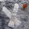 Medium And Long Wedding Etiquette Bow Lace Stage Performance Clothing Accessories Stretch Gloves