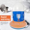 Poultry Drinking Heating Water Heater Pet Animals Chicken Bird Winter Drinker 220V Farm Drinker Heater with EU Plug Adapter