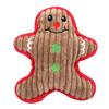 New Arrival Santa Reindeer Gingerbread Man Shape Christmas Pet Interactive & Movement Toy Dog Plush Chew Toys with BB Squeaky