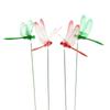10Pc/set Simulated Dragonfly 3D Plastic Decorative Pole Horticultural Flowerpot Flower Decor Grassland Fence Art Cutting Decor