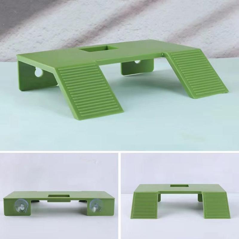 Large Turtles Dock Resting Basking Platform with Suction Cup Design Climb Ramps Habitat Decors for Turtles Enthusiasts