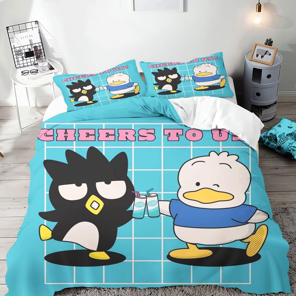 Tuxedo Sam 3-Piece 1 Quilt Cover One Piece Bedding Set Comforte Luxus Exquisite Birthday Gift 100% Polyester Home Decor