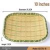 Chinese Style Melamine Bamboo Weave Serving Plate