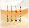 Petites Boucles d'Oreilles Créoles Huggie pour Femmes, Boucle d'Oreille Pendante Cœur Zirconium Cubique, Boucles d'Oreilles Accessoires de Mode Piercing