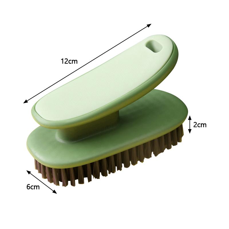 

Многофункциональная щетка для чистки, щетка для одежды с длинной ручкой, мягкая щетина для обуви, портативная щетка для стирки, бытовой инструмент для уборки Clothes Brush зелёный