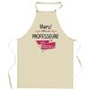 Kitchen Apron - Awesome Thank You Teacher - Breton Print - Durable Cotton - Printed In France