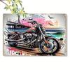 Vintage Motorcycle Metal Tin Sign Retro Biker Garage Wall Decor Industrial Style Art