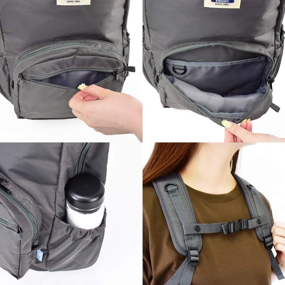 Enjoy your trip Snoopy backpack/daypack, water-repellent, lightweight, SPMS-168