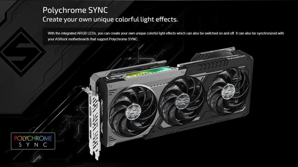 ASRock AMD Radeon RX 9070 XT Steel Legend Dark 16GB GDDR6 2970MHz PCIe Triple Metal RGB DirectX 12 256-bit, Boost, 5.0, 3xDP2.1+HDMI2.1, Lüfter,