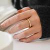 Korean Style Simple Full Circle Titanium Steel Ring Female Bestie Couple Ring Same Style Trendy Jewelry