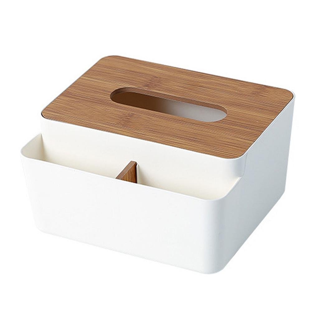 Tissue Box Cover PP Fiberboard Simple Fashionable Facial Paper Dispenser Box for Bedroom Living Room Kitchen