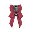 Men's Rhinestone Woven Bow Tie with Lapel Flower - Perfect for Weddings and Parties, Available In Multiple Colors