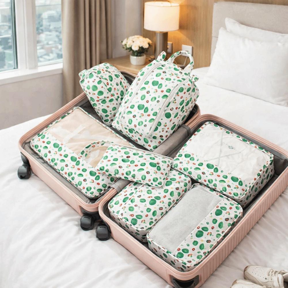 7Pcs Large Capacity Luggage Storage Bags Set Foldable Washable Travel Packing Organizer Space-saving Waterproof